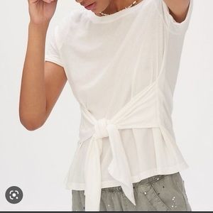 Anthropologie ROSAMUND TIE-FRONT TEE